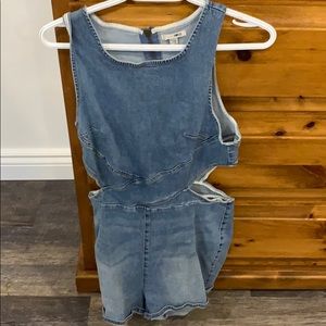 Jean jump suit
